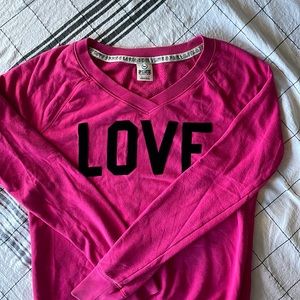 Pink brand sweatshirt v neck xs